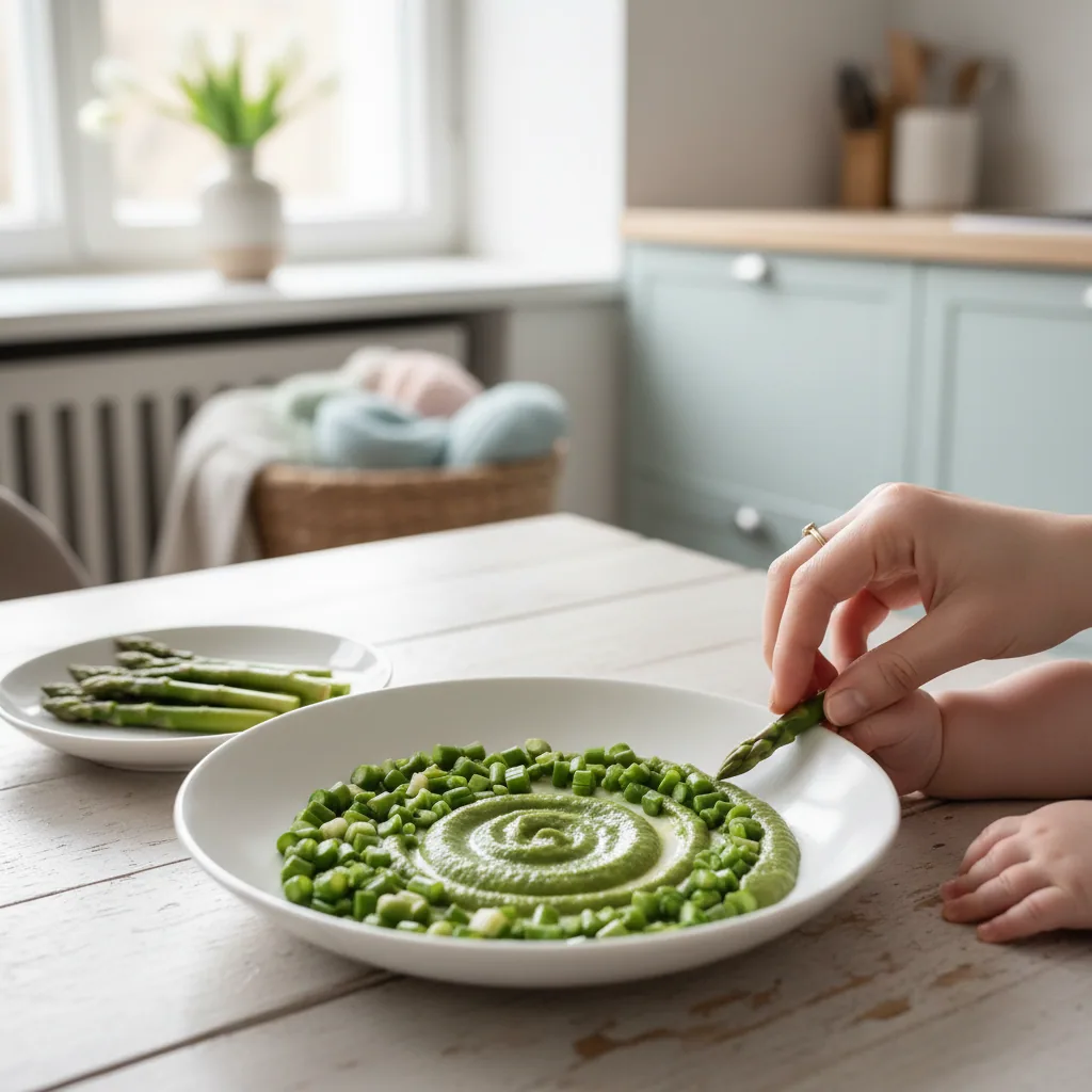 Asparagus, ingredient inspiration. Follow the preparation guidance below for your baby.