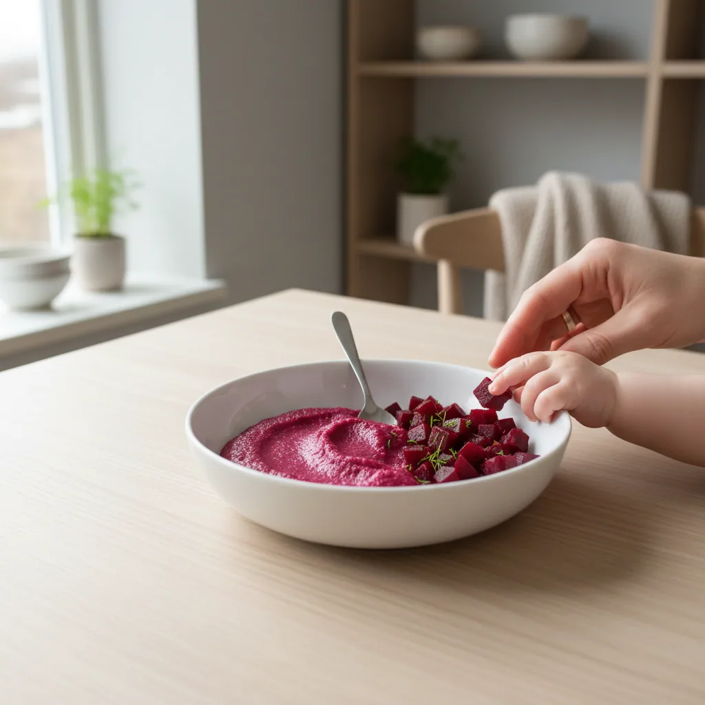 Beetroot, ingredient inspiration. Follow the preparation guidance below for your baby.
