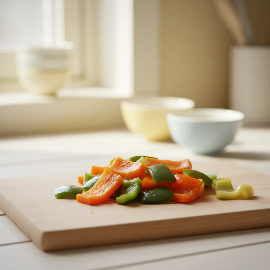Bell Pepper, ingredient inspiration. Follow the preparation guidance below for your baby.