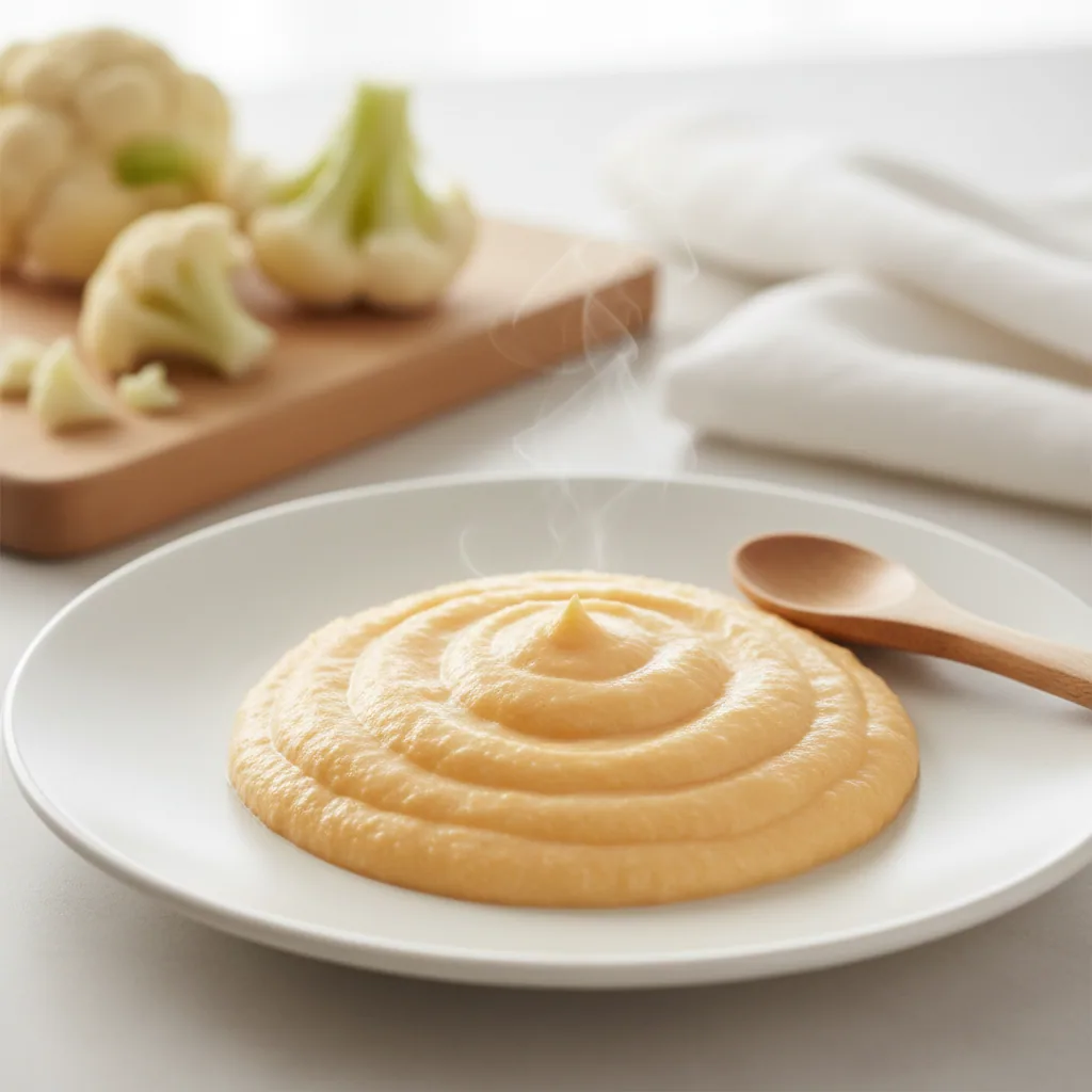 Cauliflower, ingredient inspiration. Follow the preparation guidance below for your baby.