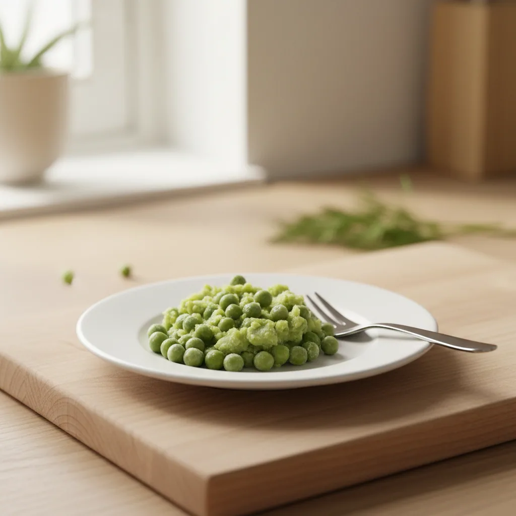 Green Peas, ingredient inspiration. Follow the preparation guidance below for your baby.