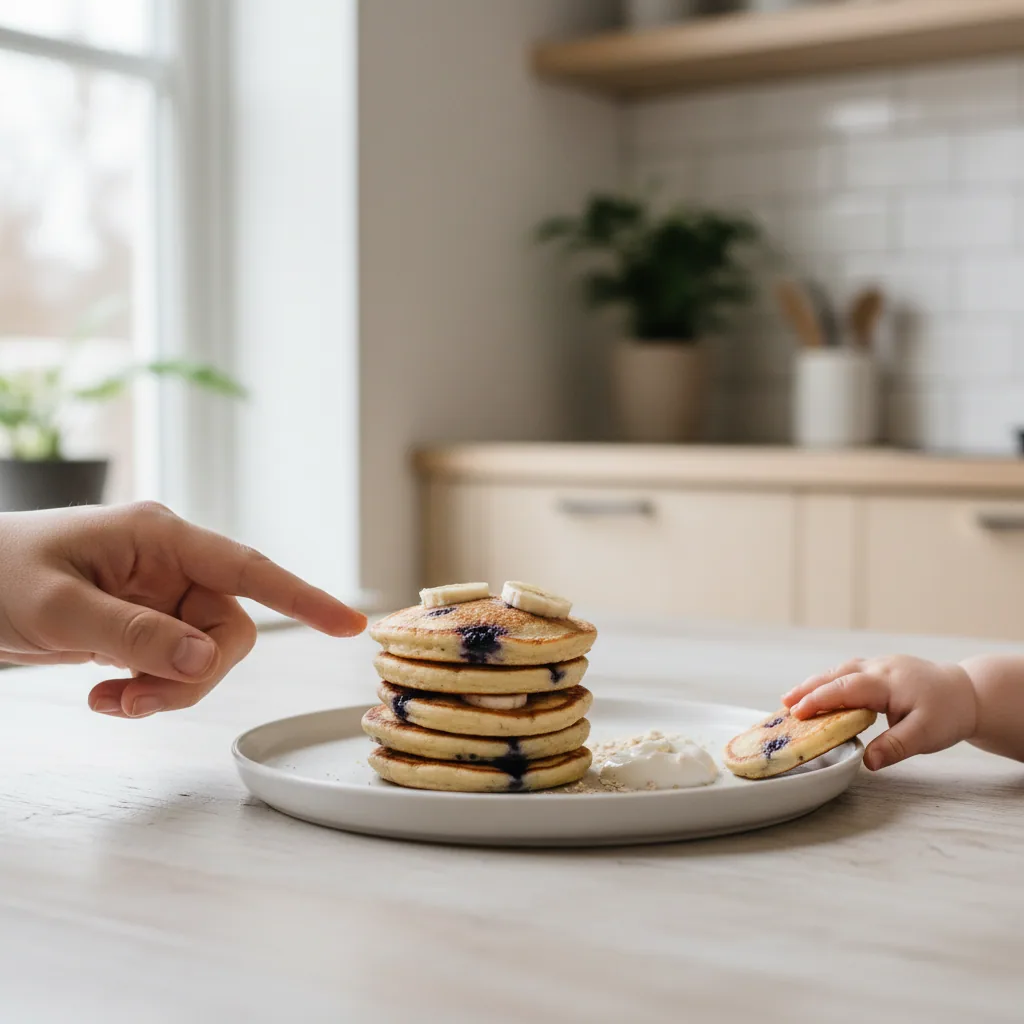Pancakes, ingredient inspiration. Follow the preparation guidance below for your baby.