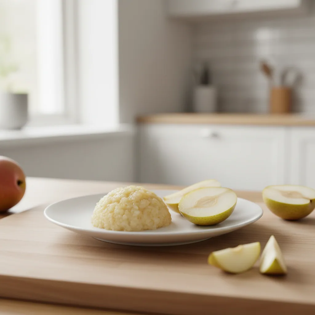 Pear, ingredient inspiration. Follow the preparation guidance below for your baby.