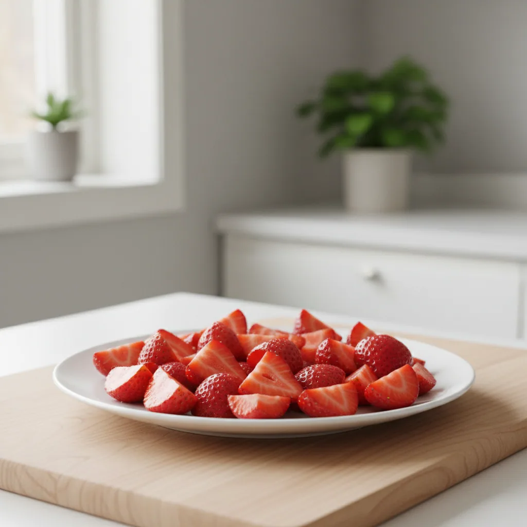 Strawberries, ingredient inspiration. Follow the preparation guidance below for your baby.