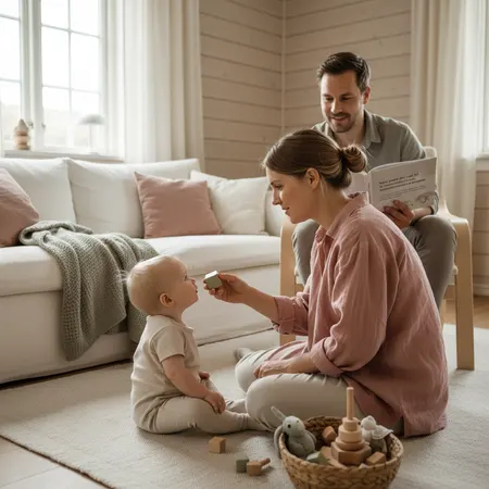 Baby Not Pointing at 12 Months: Communication and Development — illustration