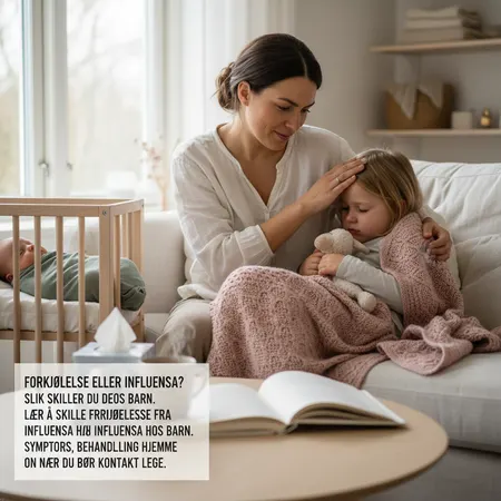 Cold vs. Flu in Children: How to Tell the Difference — illustration