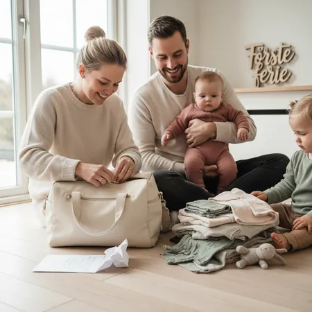 First Vacation with Baby: Tips and Packing List — illustration