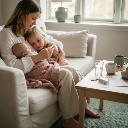 Strep Throat in Children: Scarlet Fever, Symptoms, and Treatment — illustration