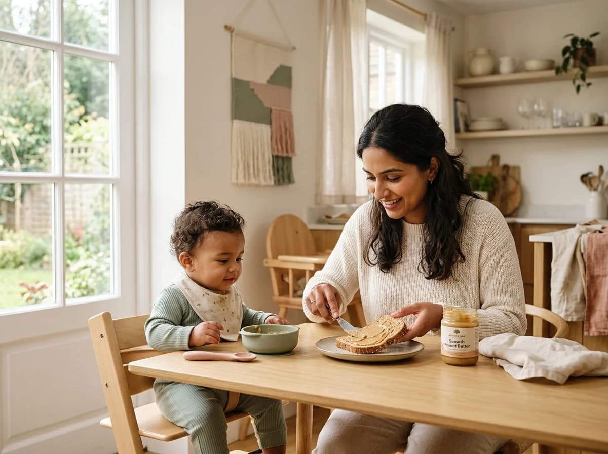 When Can Babies Eat Peanut Butter? Age, Safety & How to Serve — illustration